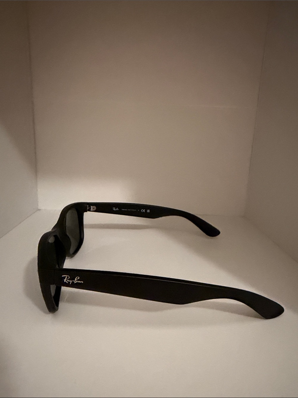 Ray-Ban Matte Black Sunglasses with Dark Lenses